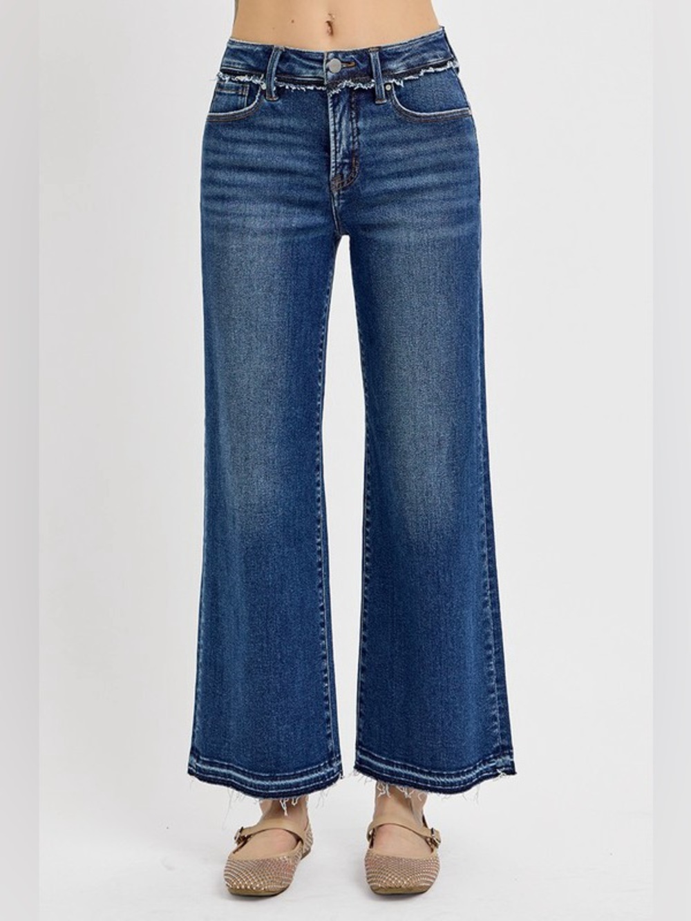 RISEN Full Size Tummy Control Bootcut Jeans Plus Size